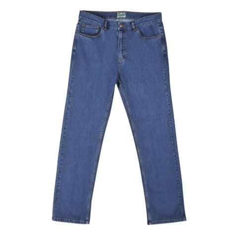 Kingston Grange - Men's Bamboo Denim Jeans - Short (30") and Regular (32") In-Leg - "Stonewash" Waist Size: 30" - 46"