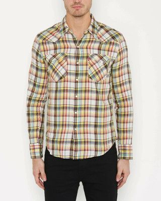 Mens Levi's Barstow Western Shirt - Chalky White