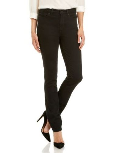Ladies JAG 'The Bianca' - High Rise Slim Straight Jeans in "Black"