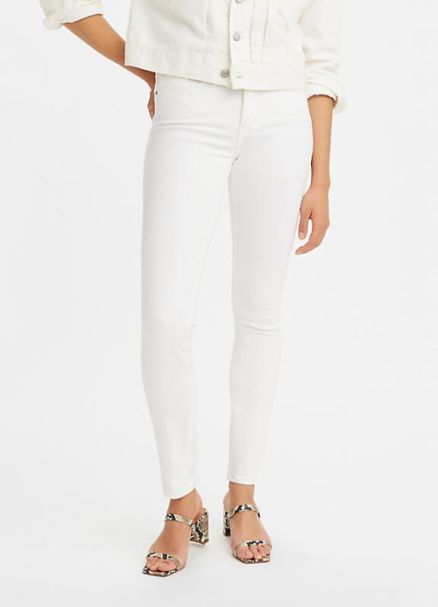 Ladies Levi's 311 Shaping Skinny Jeans in Soft Clean White 