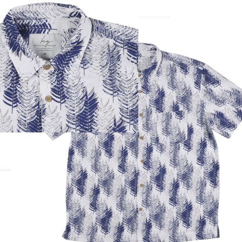 Men's Bamboo Fibre Short Sleeve Shirts NAVY PINES
