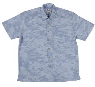 Men's Bamboo Short Sleeve Shirt in Ocean