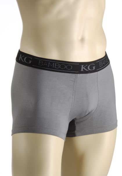 Mens Bamboo Fibre Boxer Style Brief  - Charcoal