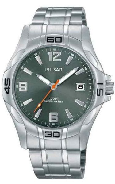 Pulsar "The Workman's Watch"  PXHA53X - Silver Face Stainless Steel Bracelet 