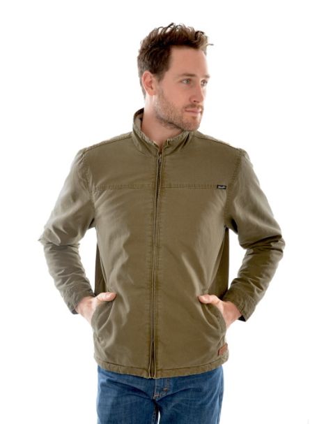 Men's Wrangler Fleece-Lined 'Marcus' Jacket OLIVE