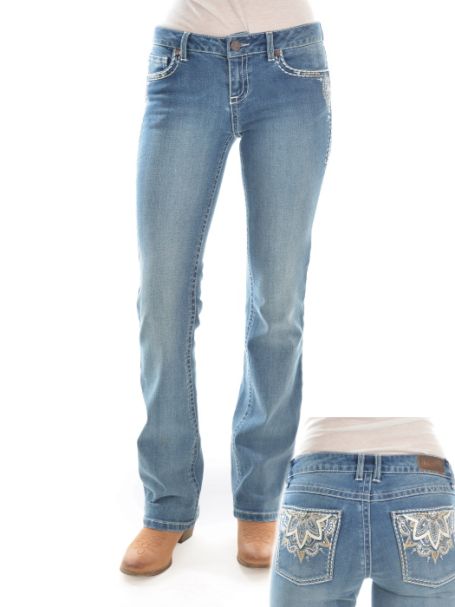 Ladies' Rock 47 Relaxed Bootcut Stretch Jeans MOONSHINE