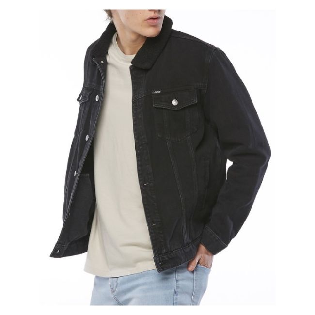 Men's Riders by Lee Denim Sherpa Jacket BEAT BLACK