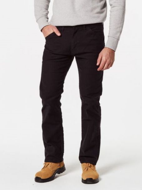 Men's Levi's 505 Regular Fit WORKWEAR UTILITY Pants BLACK CANVAS