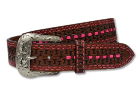 Twisted X Western Embossed Genuine Leather Belt