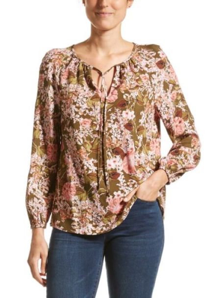 Ladies' JAG Deanna Dobby Blouse in Floral Print
