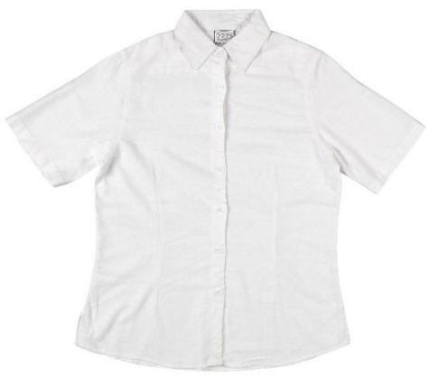 Ladies Bamboo Short Sleeve Shirt - White