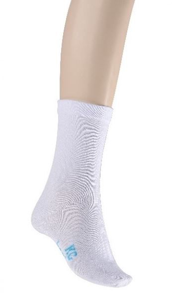 Bamboo Loose Top Crew Socks for Ladies - White (Default)