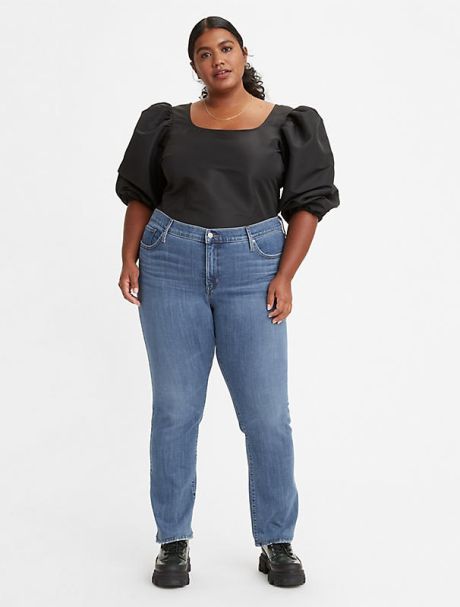 Ladies  Levi's 314 Shaping Straight Jeans (Plus Size) in Lapis Gem