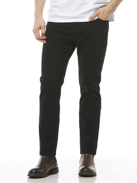 Men's Riders by Lee Classic Slim Stretch Jeans FLAT BLACK 