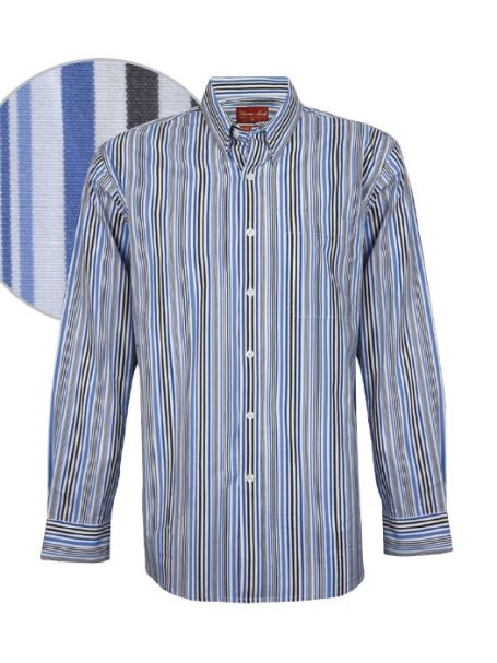 Men's Thomas Cook Button Up Long Sleeve Shirt FRANKLIN STRIPE