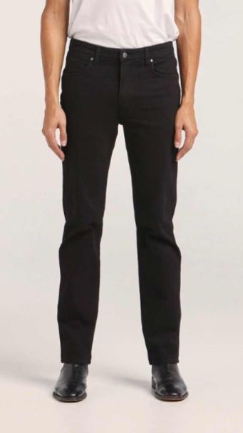 Men's Wrangler Classic Straight Denim Jeans in Black 34” InLeg